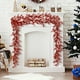 thumbnail image 5 of xihome Guirnalda artificial de mimbre con bayas rojas de 1,7 m (5,58 pies) para decoracin navideña y de San Valentn - Adorno decorativo flexible e impermeable para el hogar, 5 of 9