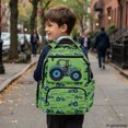 thumbnail image 6 of Psesaysky traspirante Elementary Backpack for Daily Commute School, Polyester Multi-Pocket Bookbag, Tractor Field Pattern, 6 of 9