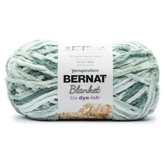 Bernat Blanket Tie Dye-Ish Yarn-Mossy Hills