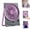 Purple, variant on Ultra Thin Mini USB Rechargeable Card Fan, Portable Desk Fan with 5 Speeds & LCD Display, 2-in-1 Ultra-thin Fan & Phone Stand, Slim Travel Fan for Office Home Bedroom (Purple)