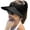 Black, variant on Women Sport Sun Visor Hats,Empty Top Baseball Sun Cap UV Protection