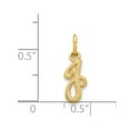 thumbnail image 3 of 14k Yellow Gold Casted Initial J Charm, 3 of 4