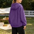 thumbnail image 3 of Hooded Sun Jacket Men Women Summer Fall Lightweight Long Sleeve Loose Casual Zip Up Sun Hoodie with Pockets Fishing Outerwear, 3 of 6