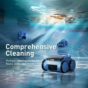 (2025New) Seauto SAT 20 Robotic Pool Vacuum up to 180 Mins Run Time Robotic Pool Cleaner above Ground Pool Vacuum for Inground Pools Wall Climbing Pool Vacuum up to 2000 sq.ft