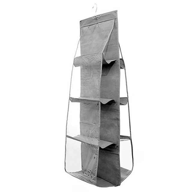Closet Hanging Handbag Purse Organizer Hanging Clutch Garment Bag