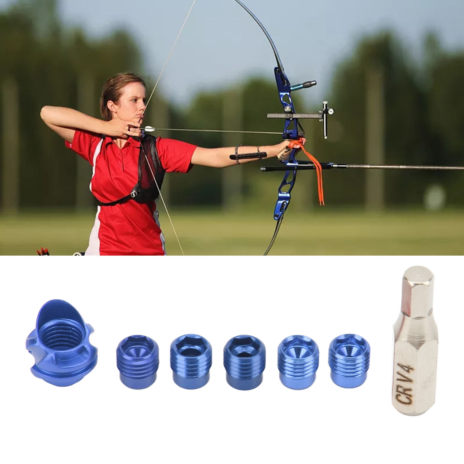 Archery Accessories, Compound Bow Peephole Set With 37 45 Degree