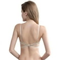 thumbnail image 4 of Women's Essentials Deep U Multi-Way Push Up Convertible Low Cut Plunge Bra(Beige,38D), 4 of 7