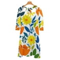 thumbnail image 6 of Vibrant Floral Summer Pattern Design Dress Summer Dresses Woman Street Style Big Size Casual Dress, 6 of 9