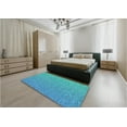 thumbnail image 4 of Ahgly Company Indoor Round Patterned Blue Ivy Blue Area Rugs, 6' Round, 4 of 6