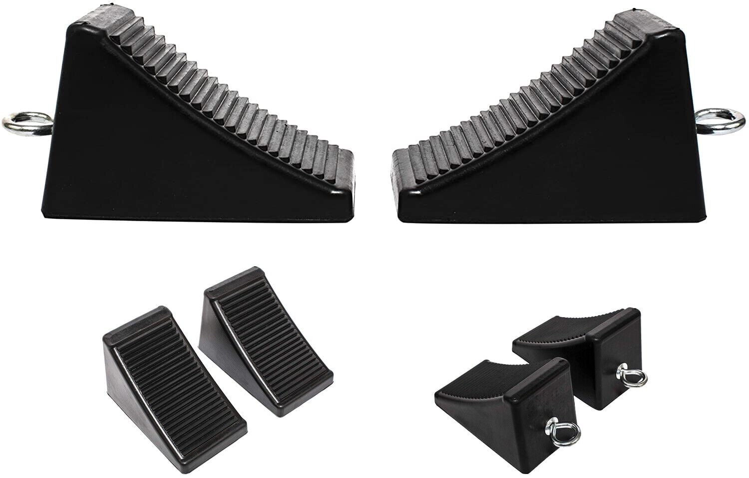 Heavy Duty Solid Rubber Wheel Chocks Car Truck Rv Camper Trailer Tire