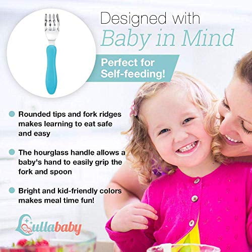 Toddler Forks and Toddler Spoon Silverware Set | Toddler Utensils with Toddler Fork and Baby Spoon| Spoon for Toddler | Baby Fork and Baby Spoon Trave