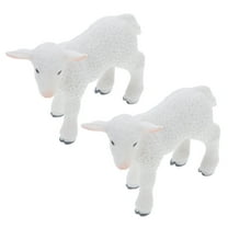 MLINS 2 Pcs Lamb Baby Toys Ornament Decorations White Figurine
