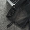 thumbnail image 4 of KAUOD Boys Streetwear Muti Pockets Baggy Jorts Y2k Vintage Wash Jean Shorts Fashion Pull On Hip Hop Kids Sport Shorts, 4 of 8
