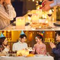 thumbnail image 3 of Electronic Tea Lights, Rechargeable Lightweight Flameless Simulation Electronic Candle Lights Paraffin Shell  for Wedding Decoration, 3 of 8