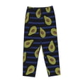 thumbnail image 4 of Naloa Avocado Print Women’s Ultra-Soft Comfy Pajama Lounge Pants with Pockets & Drawstring, 4 of 8