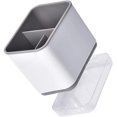 thumbnail image 4 of Large Capacity Tableware Caddy, Plastic Cutlery Storage Organizer with Removable Drain Base, Flatware Holder Utensil Caddy for Forks Knives Spoons, 4 of 7