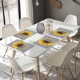 thumbnail image 4 of Placemats Set of 4, Yellow Sunflower Place Mats You Are My Only Sunshine Grey Tablemats Washable Placemat Table Decoration for Kitchen Table Dinner Party Home Decor Indoor Outdoor 13x19 Inch, 4 of 9