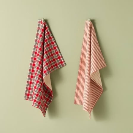 Set of 2 Kitchen Towels Red - Hearth & Hand with Magnolia