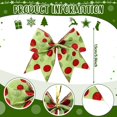 thumbnail image 2 of KAQ 12 Pcs Red Green Christmas Bows Decoration 6 Inch Large Christmas Wreaths Bows Xmas Tree Dot Ribbons Ornaments for Garland Wedding Party(Red and Green,Glitter Pattern)
173, 2 of 6