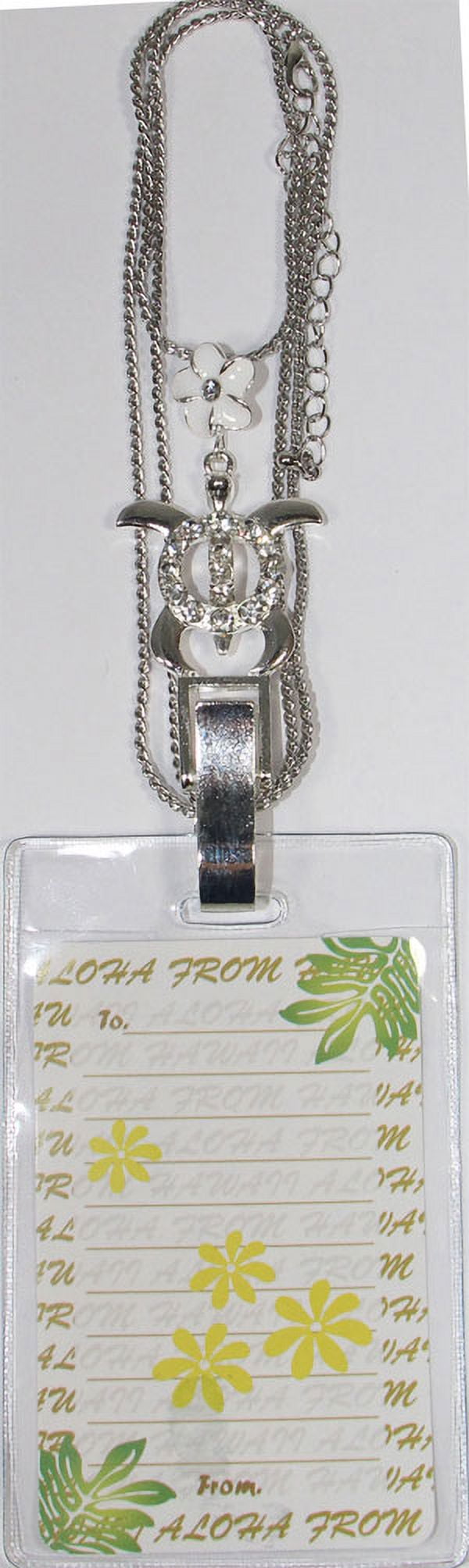 Souvenir Lanyard Honu Charm Landyard White 082