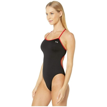 UPC: 0036702797979 | TYR Hexa Trinityfit One-Piece Black/Red