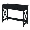 thumbnail image 3 of Convenience Concepts Oxford 1 Drawer 42-inch Desk with Charging Station, Black, All Ages, 3 of 8