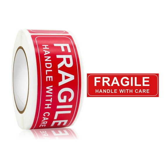 CCOCC 150 Pcs Fragile Stickers for Shipping,2.5x7.5cm "Fragile" Sticker Fragile Stickers,Strong Adhesion Easy Removal Moving Labels,Style1