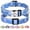 Blue, variant on Didog Floral Personalized Dog Collar Soft Padded Nylon with Custom Engraved ID Buckle