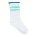 thumbnail image 4 of Wonder Nation Girls Mid Crew Socks, 6-Pack, Sizes 10.5-4, 4 of 8