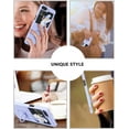 thumbnail image 6 of Samsung Galaxy Z Flip 5 Case, Galaxy Z Flip5 Phone Case Slim Liquid Silicone Kickstand Case with Finger Ring Holder Car Mount Supported Shockproof Galaxy Z Flip 5 Case for Women, Purple, 6 of 8