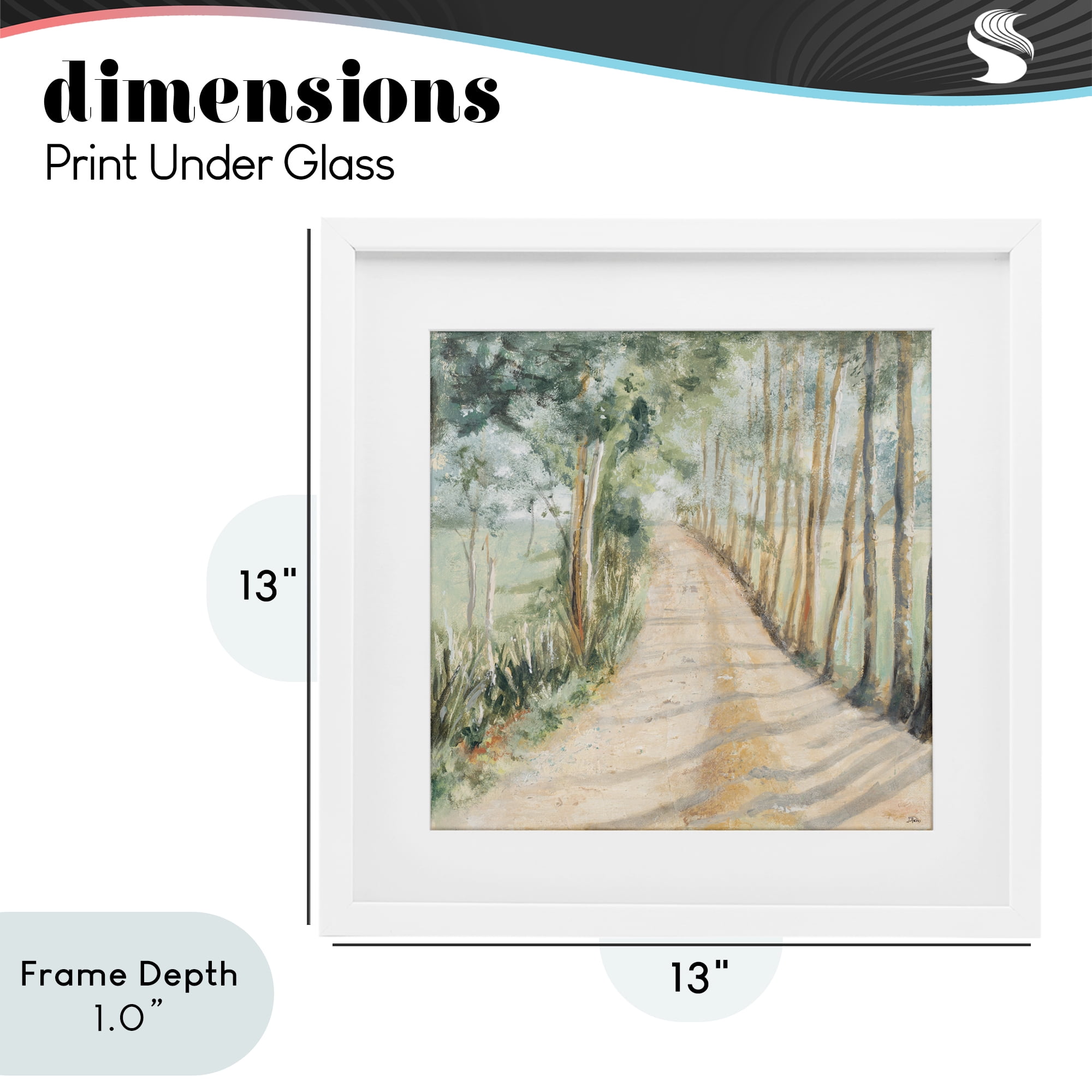 Stupell Industries Camino A Casa Pathway White Framed Print Under Glass, design by Patricia Pinto