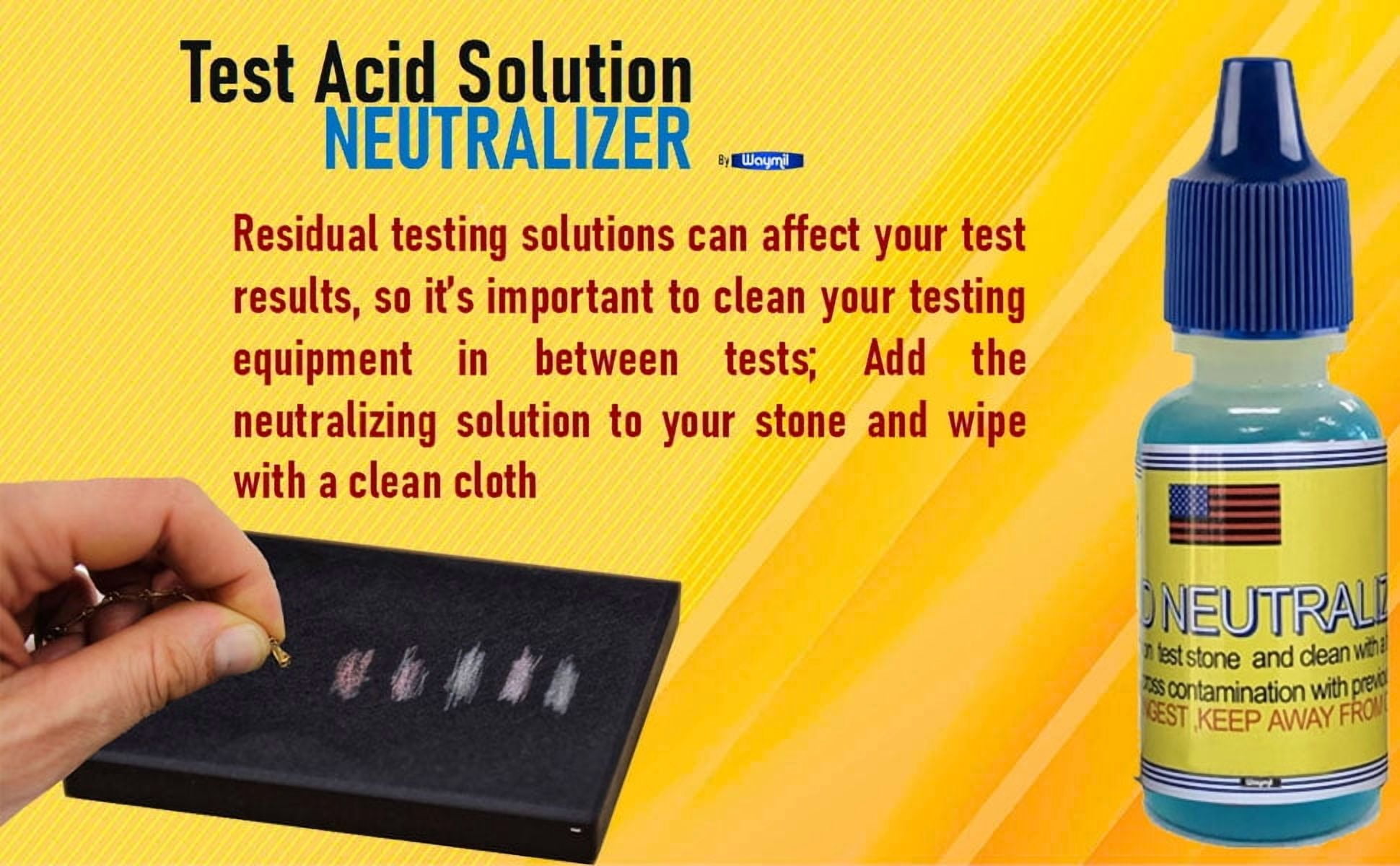 Fresh Gold 5Testing Jewelry Kit 10K 14K 18K With Stone & Neutralizer