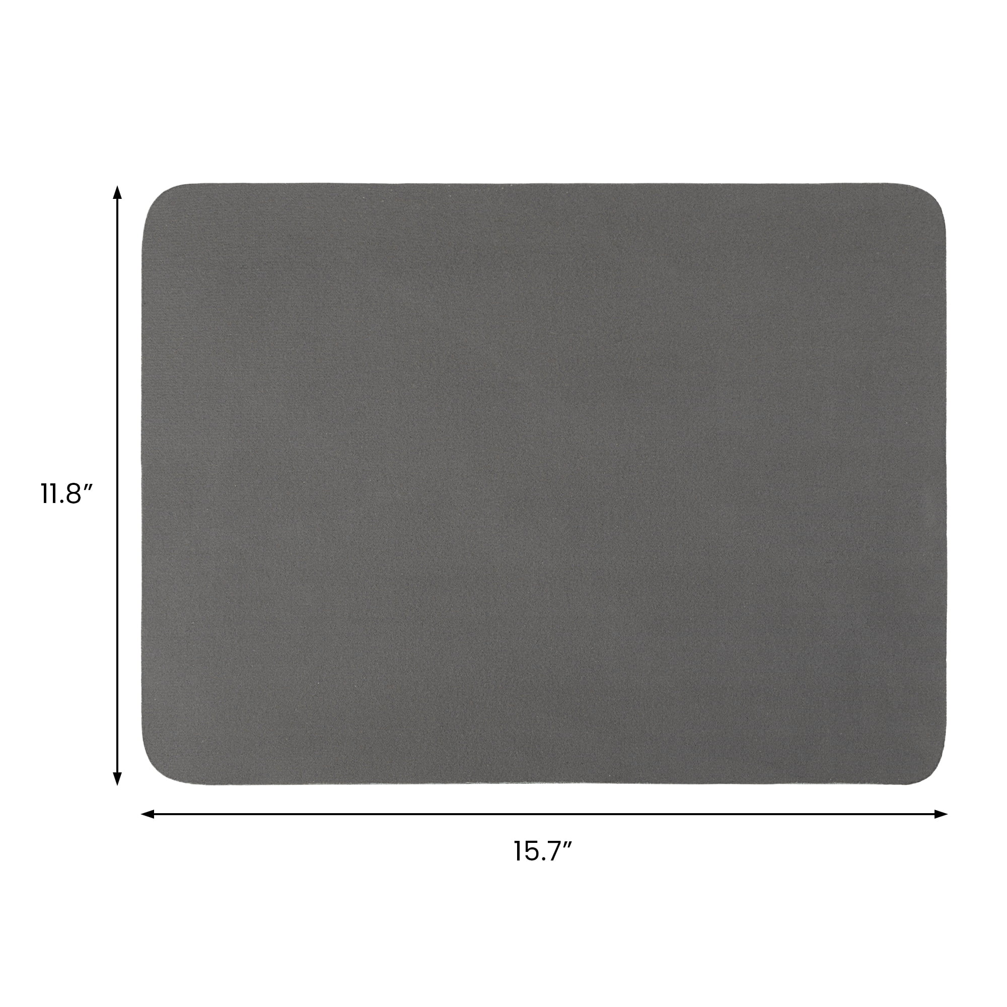Unique Bargains Highly Absorbent Dish Drying Mat for Kitchen Gray 15.7*11.8 inch