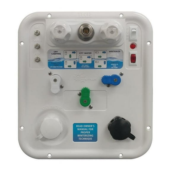 B&B Molders RV Nautilus P4, 3 Handle, H2O System, Polar White