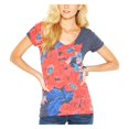 thumbnail image 2 of Camiseta Gráfica Floral Lucky Brand Mujer Azul Talla Mediana, 2 of 2