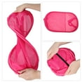 thumbnail image 6 of Unique Bargains 1 Pc Folding Laundry Basket for Laundry Room 14.17"x22.83" Rose Red, 6 of 6