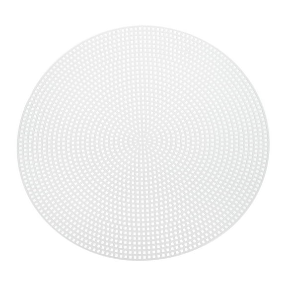10Pcs Round Plastic Canvas Mesh Sheets 20cm / 7.87inch Circle Mesh Mat for Embroidery Knit Crochet Needlework