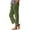 Green, variant on Womens Tear Away Pants Side Split Snap Open Bottom Sweatpants Leg Breakaway Post Surgery Pants with Pockets