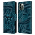 thumbnail image 1 of Head Case Designs Officially Licensed FC Barcelona Crest Black Leather Book Wallet Case Cover Compatible with Apple iPhone 11 Pro, 1 of 6