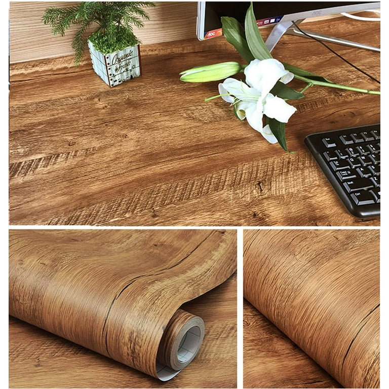  Faux Wood Grain Contact Paper Vinyl Self Adhesive Shelf Drawer  Liner for Kitchen Cabinets Shelves Table Desk Dresser Furniture Arts and  Crafts Decal 24 Inches by 16 Feet