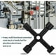 thumbnail image 5 of Llave de 4 vías, llave de radiador 4 en 1, llaves de purga de radiador multifuncionales de aleación de zinc, contadores de llaves, negro, 5 of 5