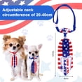 thumbnail image 2 of 3 corbatas ajustables para perro del 4 de julio, con diseño patriótico, con la bandera de EE. UU., accesorios de aseo para gatos, para disfraces de niña y niño., 2 of 5