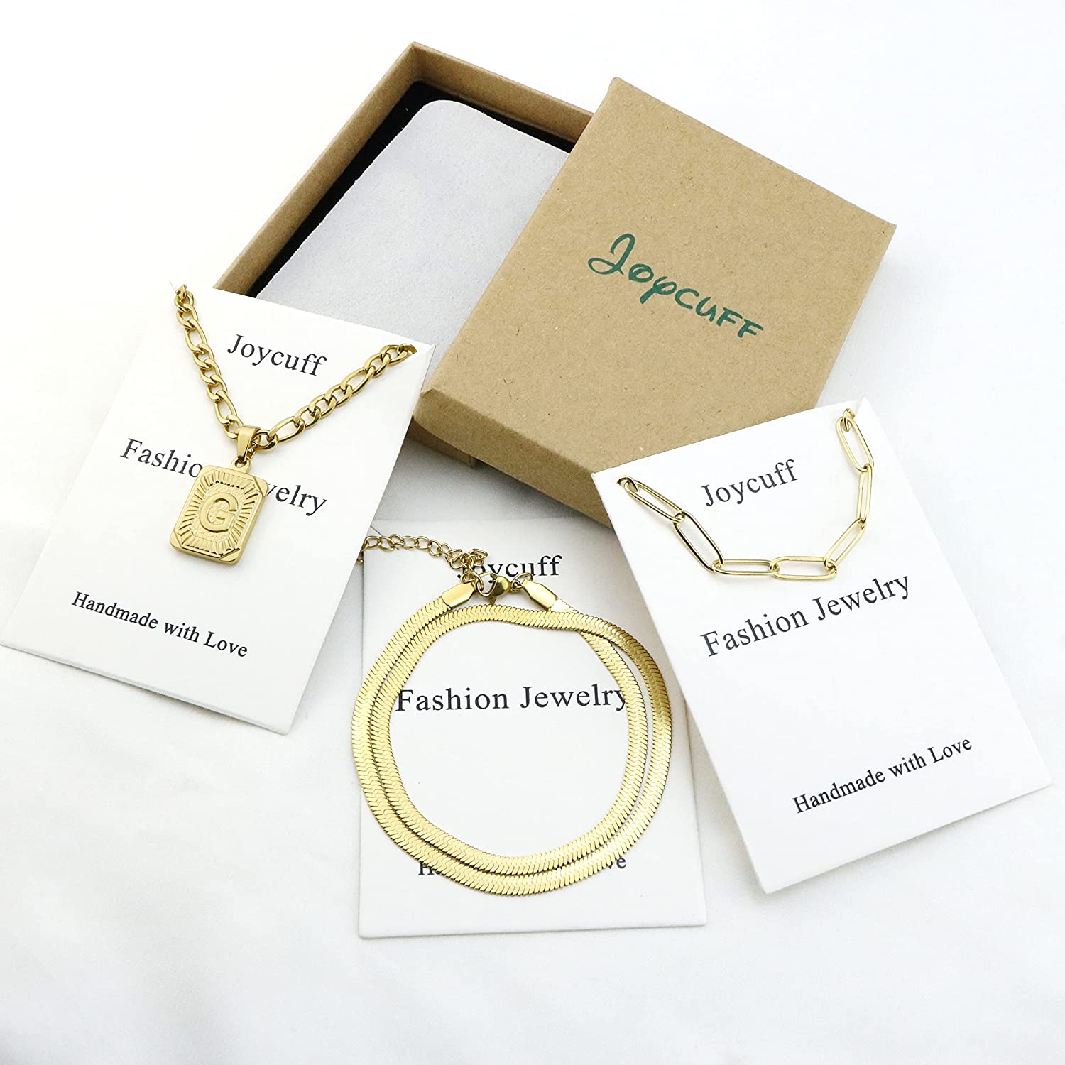 HTCM Initial Necklace for Women Pendant 