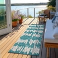 thumbnail image 6 of Addison Rugs Chantille Indoor/Outdoor Transitional Stripes Teal Washable Runner Rug, 2'3" x 7'6", 6 of 6