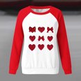 thumbnail image 4 of Fewfanhot Winter Clothing for Women Valentines Day Cute Heart Shirt Casual Valentines Shirts for Women Long Sleeve Graphic Tees Tops, 4 of 5