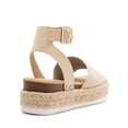 thumbnail image 3 of Sandalias Plataforma con Cuña Espadrille para Mujer DREAM PAIRS en Nude, 3 of 7
