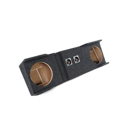 Atrend A162-10CP - Dual 10" Sealed Carpeted Subwoofer Enclosure - Fits 1999 - 2006 Chevrolet / GMC 1500/2500/3500HD Crew Cab