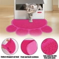 thumbnail image 3 of Paw Shape Cat Litter Mat, Non-Slip Waterproof Pet Feeding Mat for Litter Trapping, Washable Soft PVC Fiber Scatter Control Rug for Cats & Dogs, 16"x12", 3 of 6
