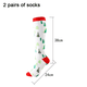 thumbnail image 2 of Calcetines novedosos para mujer - Calcetines navideños hasta la rodilla - Calcetines navideños divertidos, 2 of 5