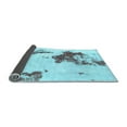 thumbnail image 2 of Ahgly Company Indoor Rectangle Abstract Light Blue Modern Area Rugs, 2' x 3', 2 of 4